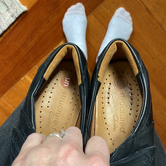 Clarks 8.5 m woman’s leather shoes walking comfort - Picture 11 of 12